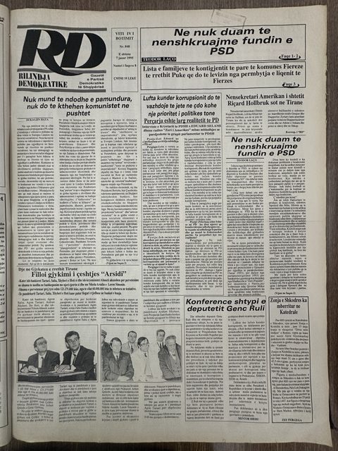 Rilindja Demokratike 1995-01-07
