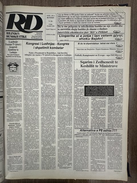 Rilindja Demokratike 1995-01-22
