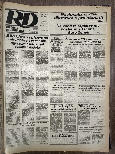 Rilindja Demokratike 1995-01-25