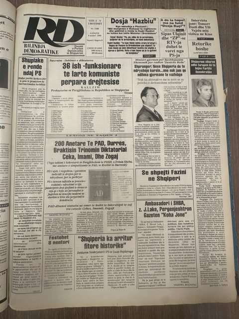 Rilindja Demokratike 1995-11-09