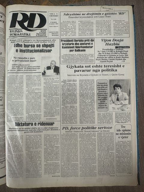 Rilindja Demokratike 1995-11-21