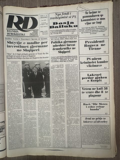 Rilindja Demokratike 1995-12-21