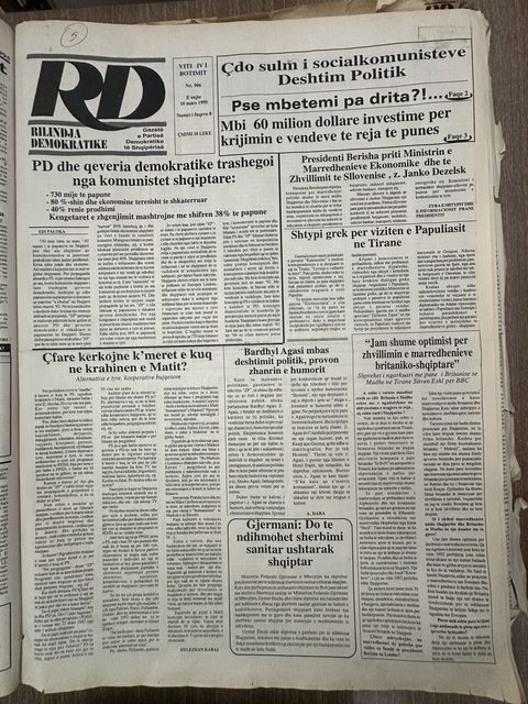 Rilindja Demokratike 1995-03-16