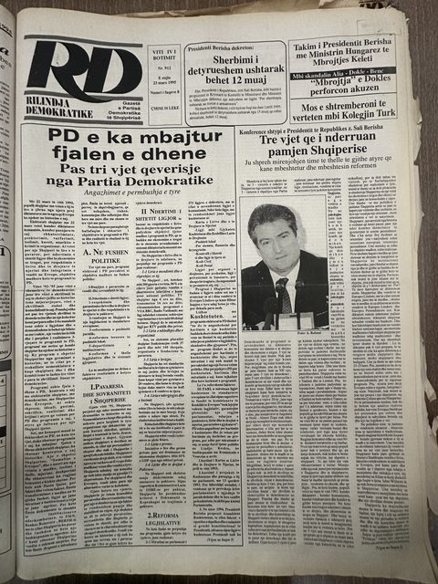 Rilindja Demokratike 1995-03-22