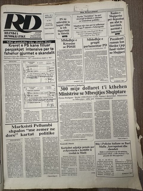 Rilindja Demokratike 1995-03-29