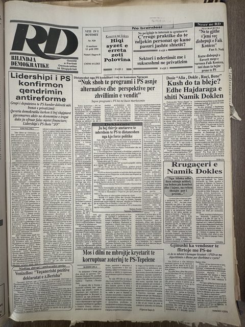Rilindja Demokratike 1995-04-12