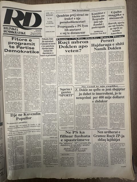 Rilindja Demokratike 1995-04-14