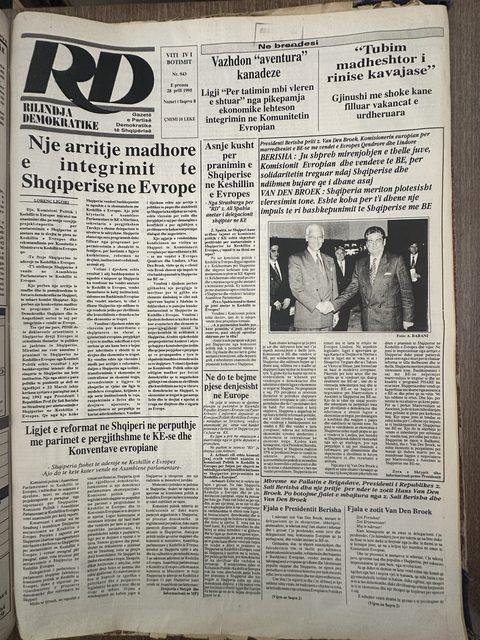 Rilindja Demokratike 1995-04-28