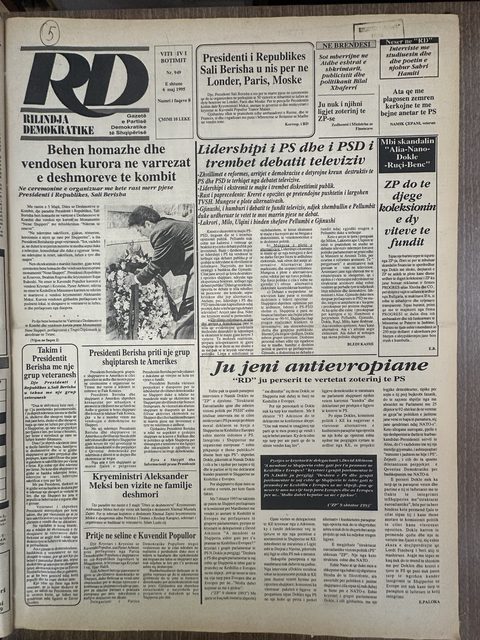 Rilindja Demokratike 1995-05-06