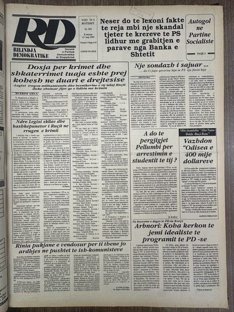 Rilindja Demokratike 1995-05-13