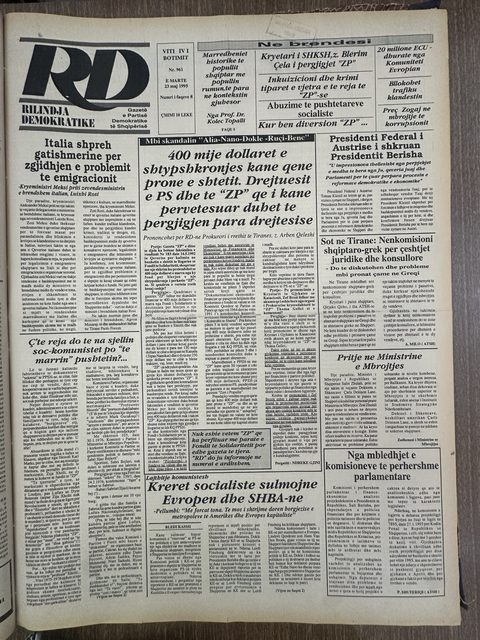 Rilindja Demokratike 1995-05-23