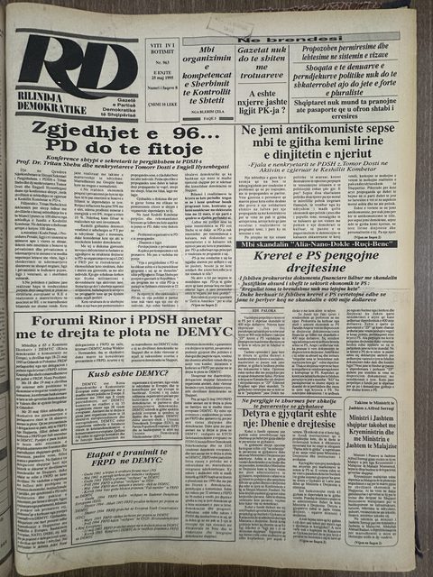 Rilindja Demokratike 1995-05-25