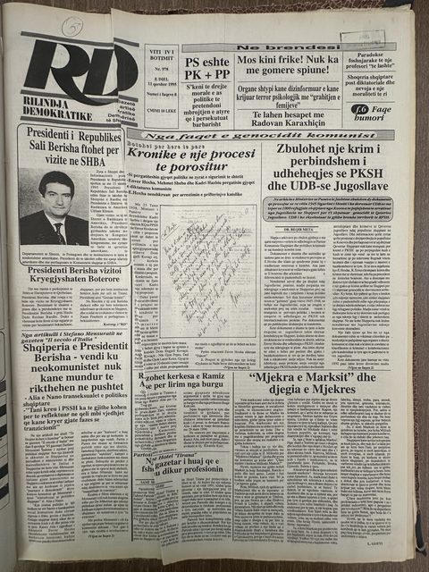 Rilindja Demokratike 1995-06-11