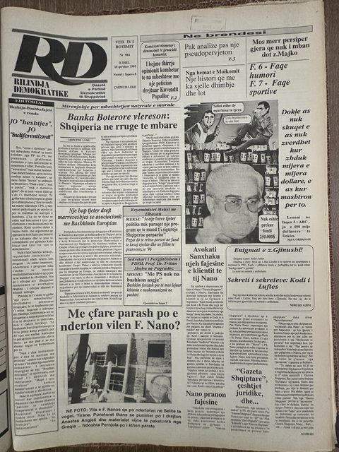 Rilindja Demokratike 1995-06-18