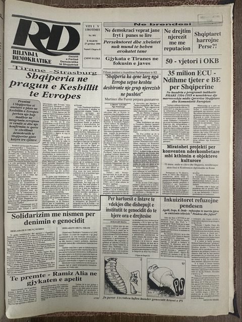 Rilindja Demokratike 1995-06-27