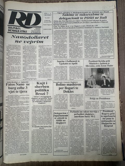 Rilindja Demokratike 1995-07-22