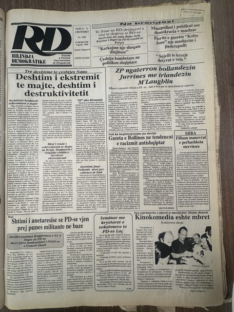 Rilindja Demokratike 1995-08-09