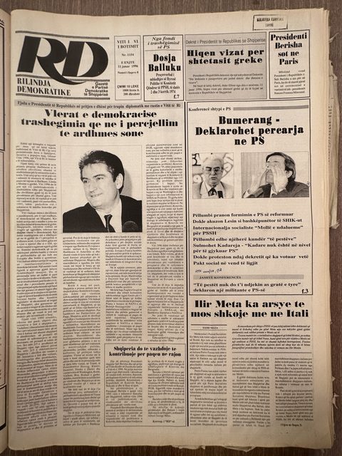 Rilindja Demokratike 1996-01-11
