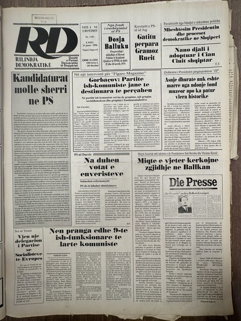 Rilindja Demokratike 1996-01-21