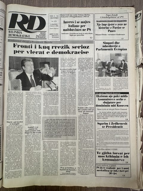 Rilindja Demokratike 1996-02-09