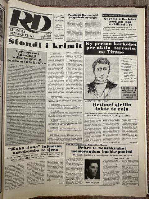 Rilindja Demokratike 1996-02-28
