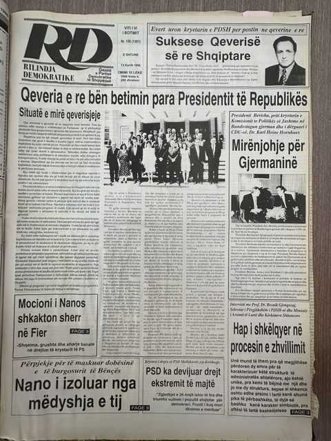 Rilindja Demokratike 1996-07-13