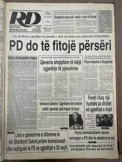 Rilindja Demokratike 1996-06-02