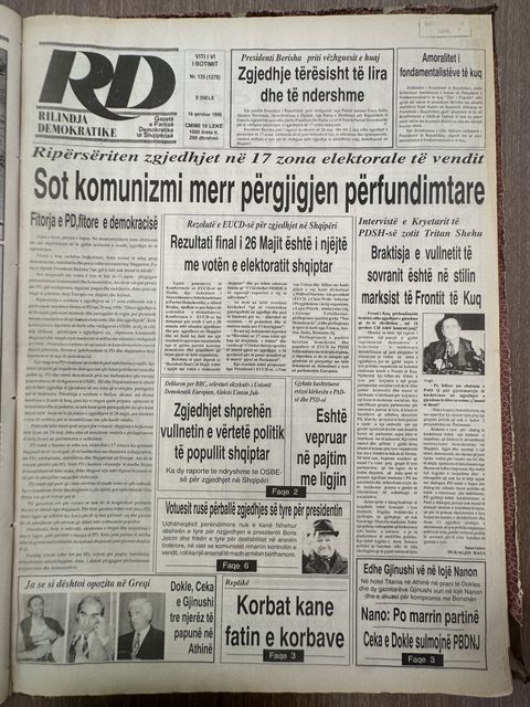 Rilindja Demokratike 1996-09-16