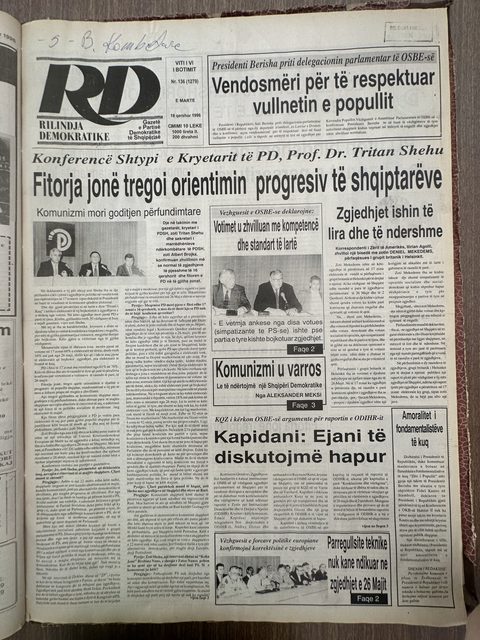 Rilindja Demokratike 1996-06-18