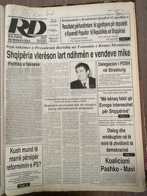 Rilindja Demokratike 1996-11-22