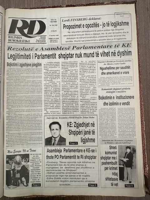 Rilindja Demokratike 1996-09-27