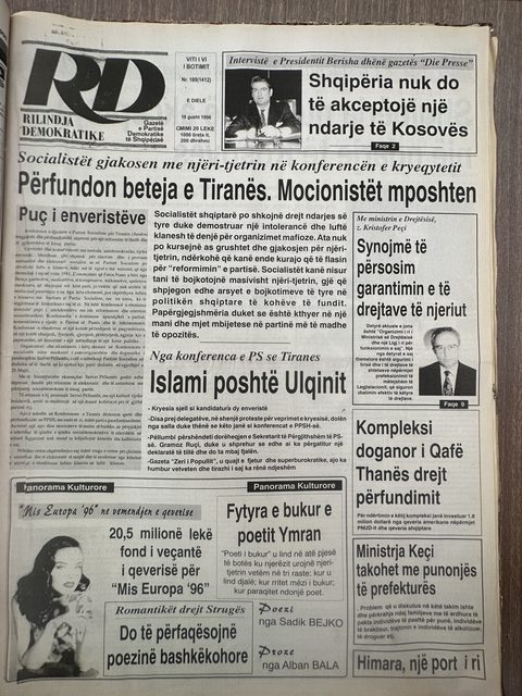 Rilindja Demokratike 1996-08-19