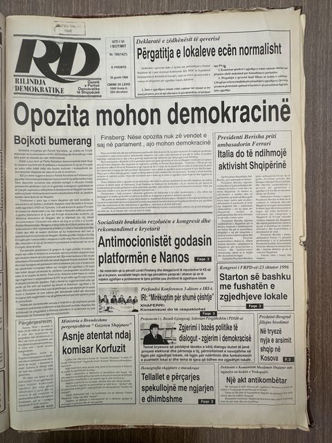 Rilindja Demokratike 1996-08-30