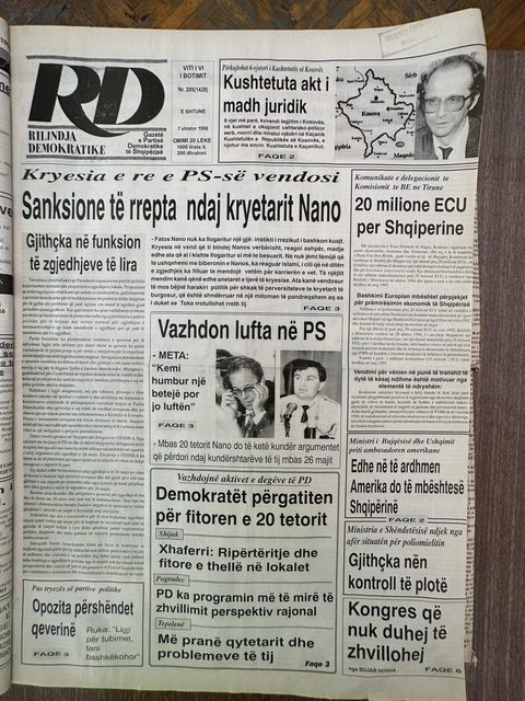 Rilindja Demokratike 1996-09-07