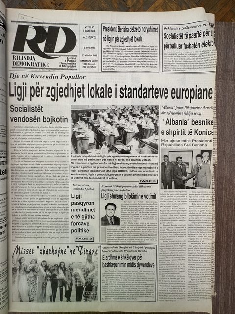 Rilindja Demokratike 1996-09-13