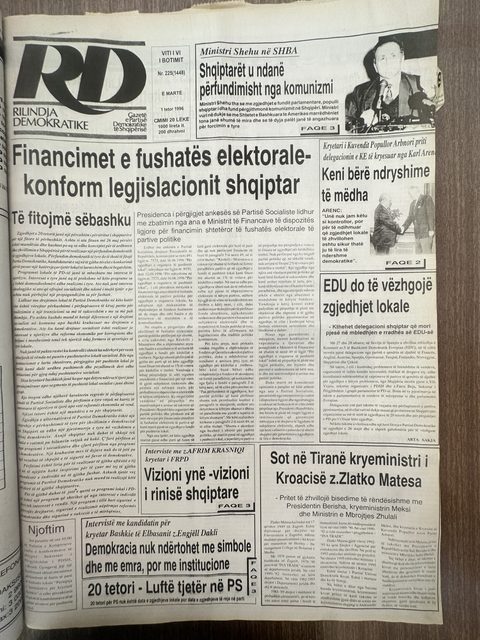 Rilindja Demokratike 1996-10-01