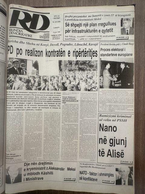 Rilindja Demokratike 1996-10-15