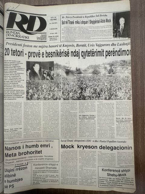 Rilindja Demokratike 1996-10-16