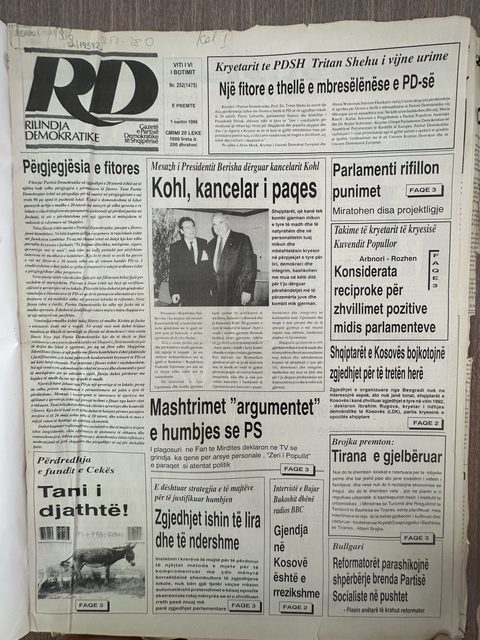 Rilindja Demokratike 1996-11-01