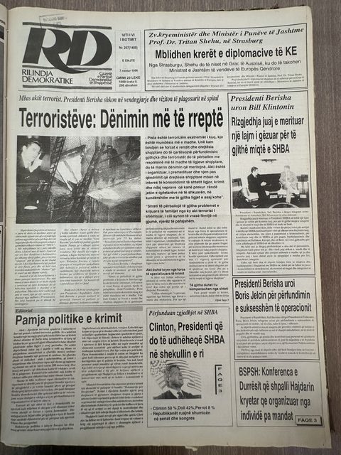 Rilindja Demokratike 1996-11-07
