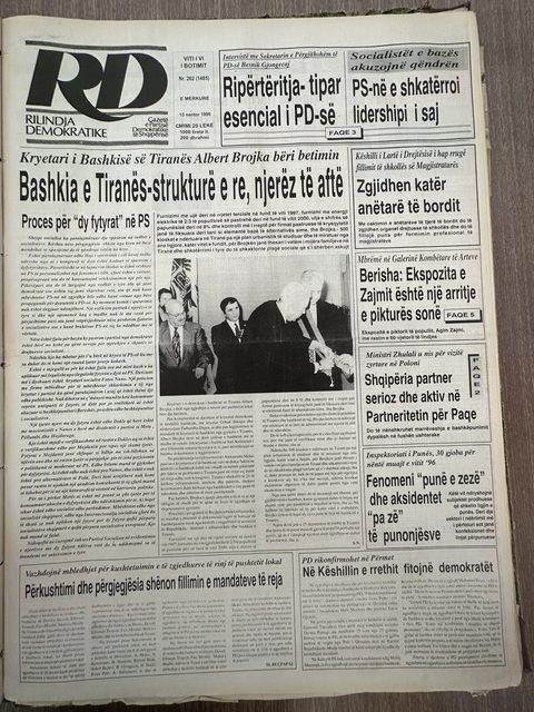 Rilindja Demokratike 1996-11-13
