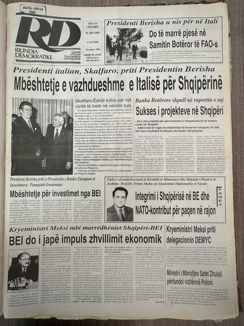 Rilindja Demokratike 1996-11-16