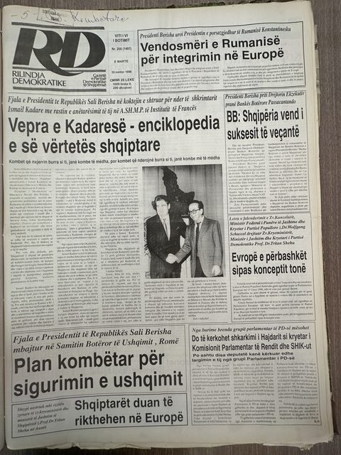 Rilindja Demokratike 1996-11-19