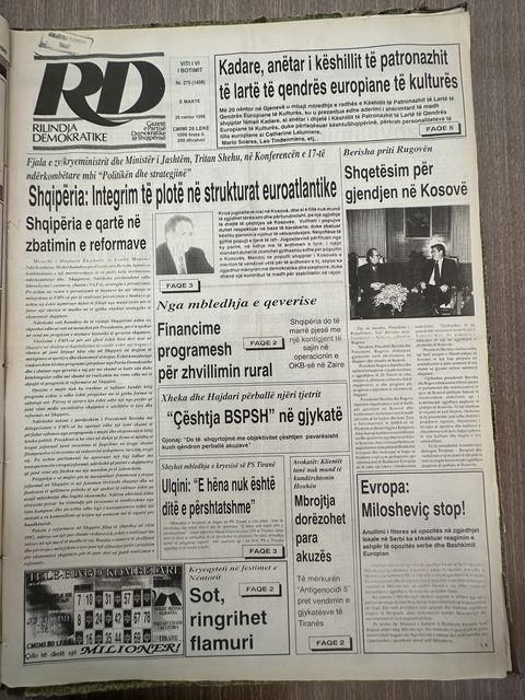 Rilindja Demokratike 1996-11-26