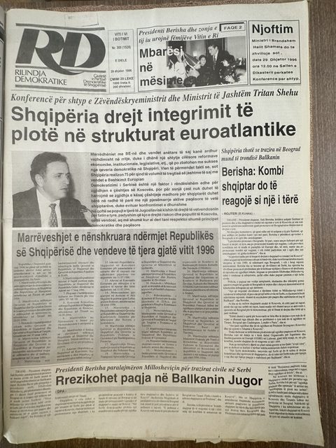 Rilindja Demokratike 1996-12-29