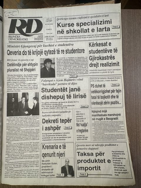 Rilindja Demokratike 1997-01-07