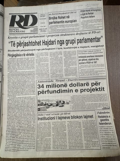 Rilindja Demokratike 1997-01-09