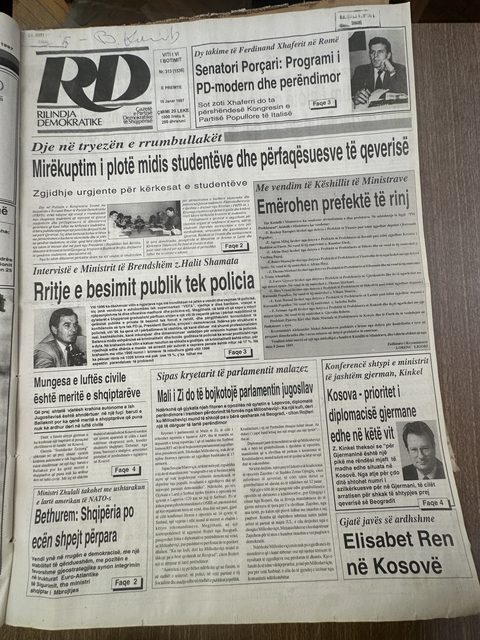 Rilindja Demokratike 1997-01-10