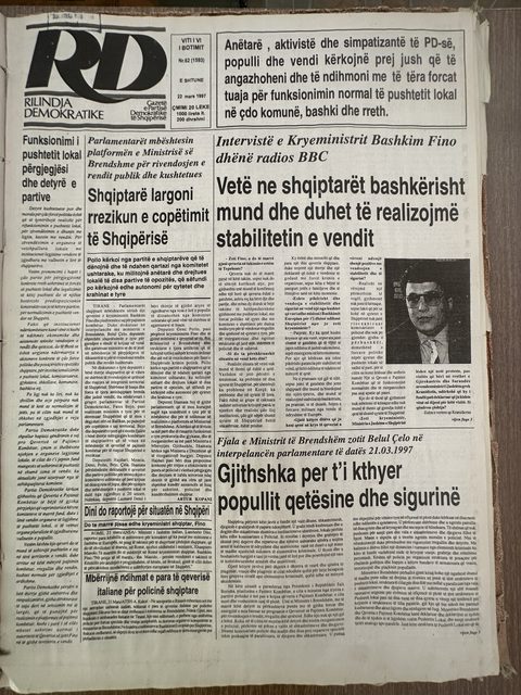 Rilindja Demokratike 1997-03-22