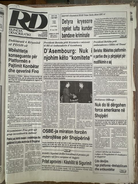 Rilindja Demokratike 1997-03-29